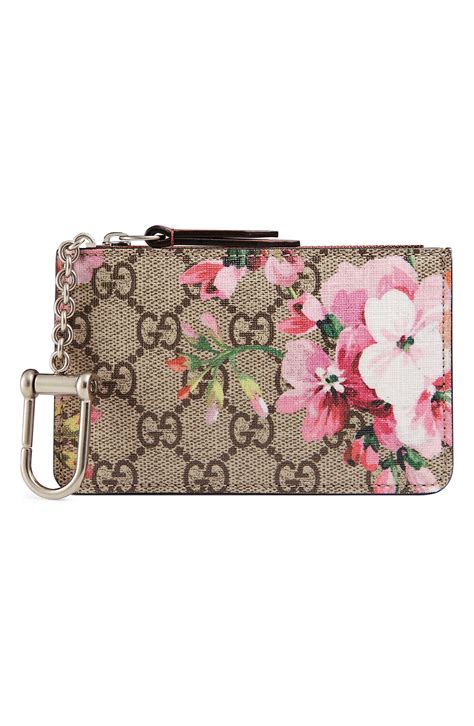 gucci blooms key pouch